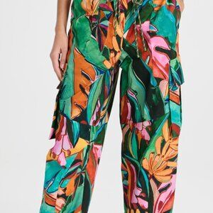 NWT FARM Rio Banana Foliage Multicolor Pants Size XL